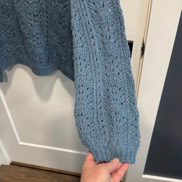 Isaac Jumper Blue Medium Mohair Merino - Picture 6 of 11